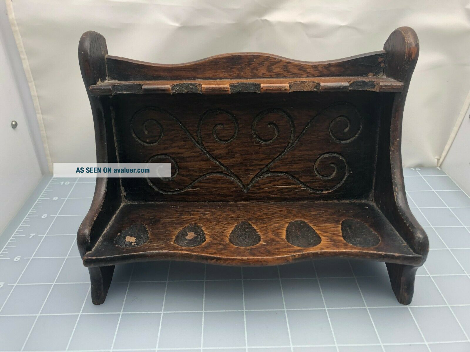 Judd ' S Antique Pipe Rack - Holds 5 Pipes | #4397252