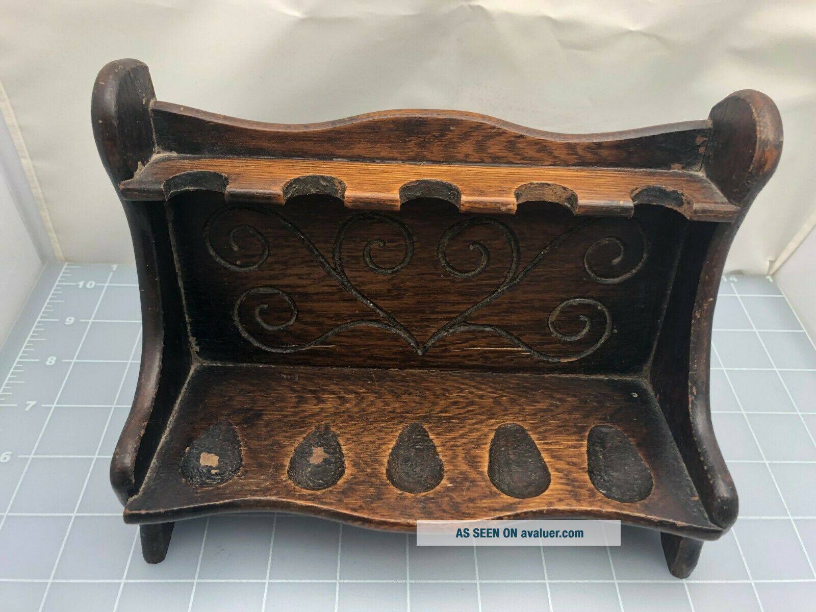 Judd ' S Antique Pipe Rack - Holds 5 Pipes | #4397252