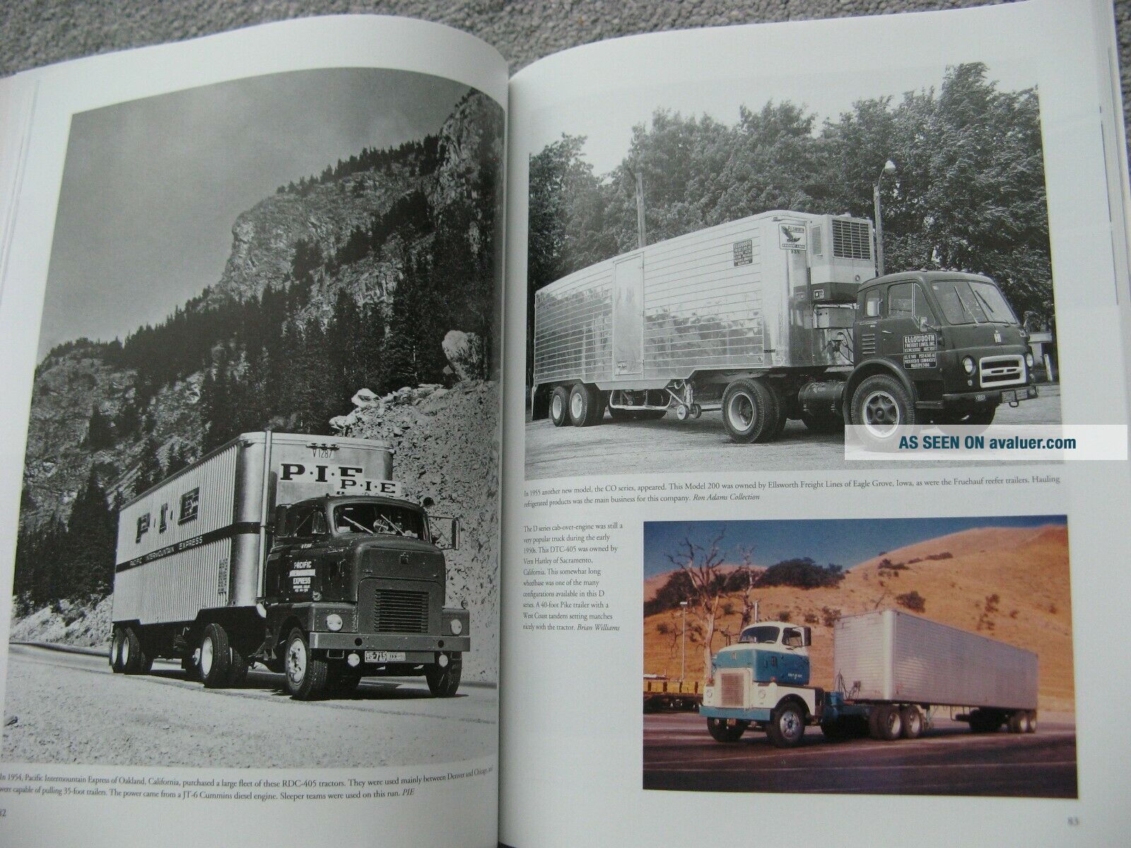 ATHS BIG RIGS OF THE 1950`S TRUCK BOOK AMERICAN TRUCKING PETERBILT REO ...