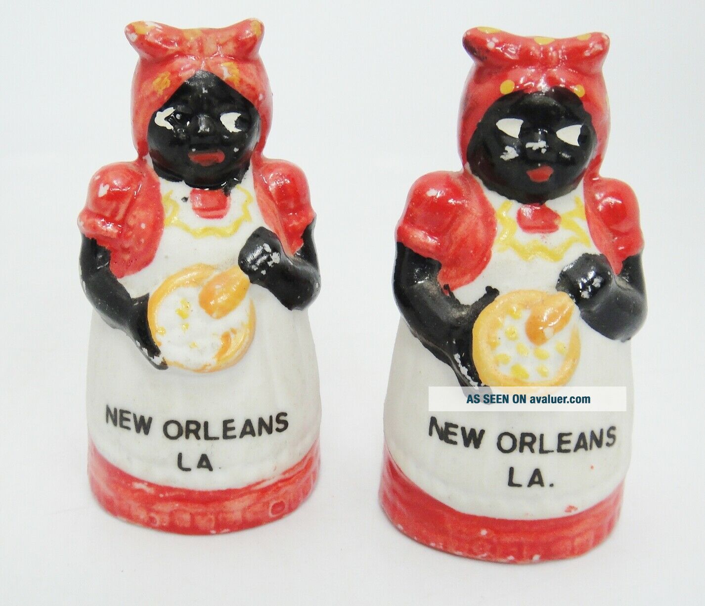Vintage Black Americana Salt And Pepper Shakers