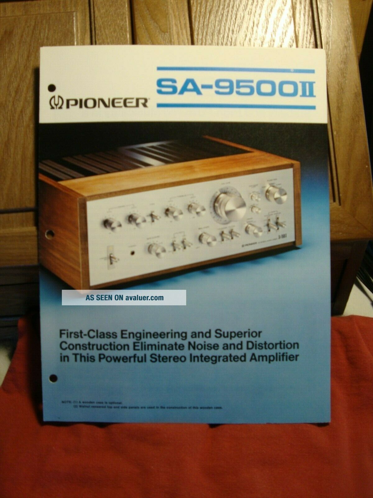 1977 Pioneer SA - 9500II Amplifier Spec Sheet Booklet | #4698551
