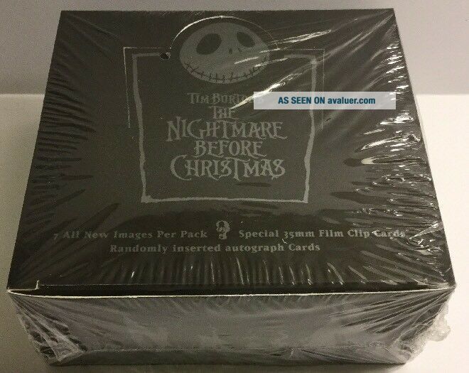 RARE NIGHTMARE BEFORE CHRISTMAS TRADING CARD BOX NECA TIM BURTON