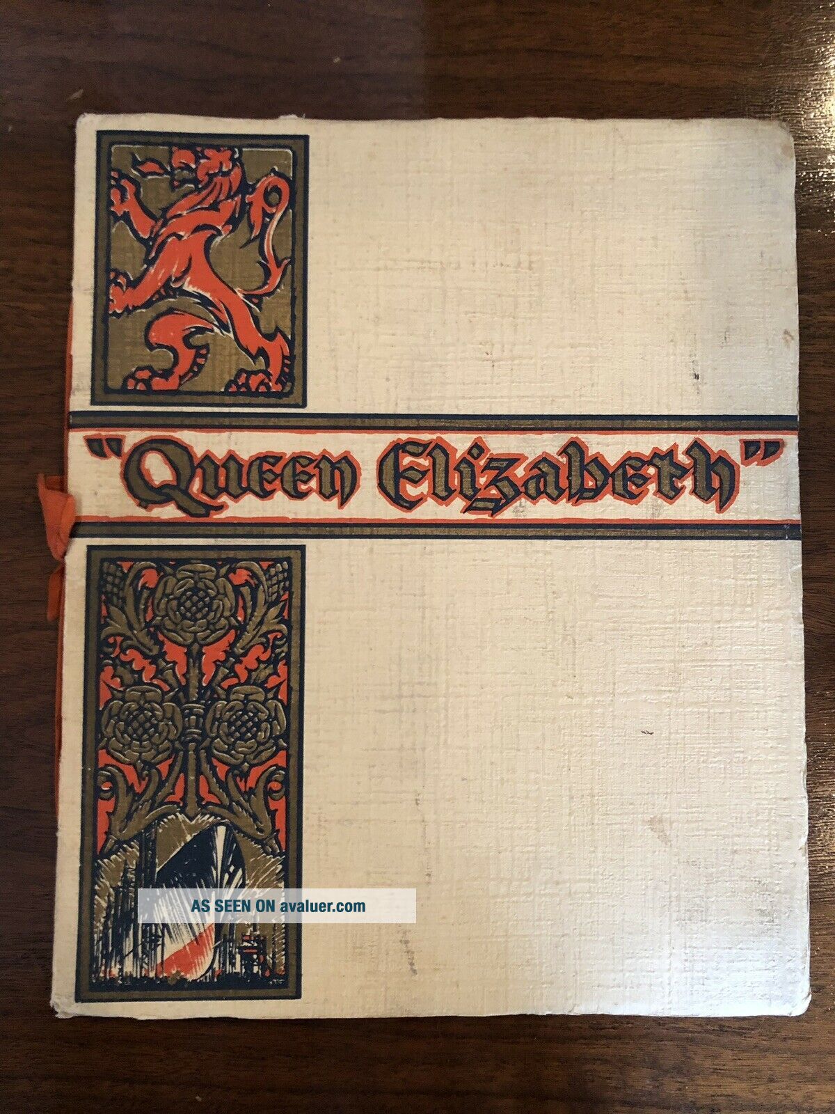 CUNARD WHITE STAR LINE - RMS QUEEN ELIZABETH - ART DECO LAUNCH BROCHURE - 1938