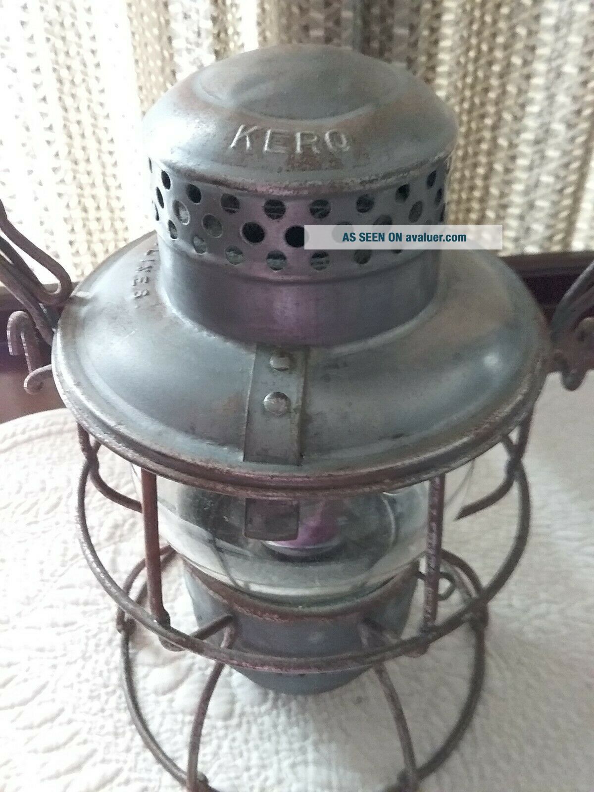 Adlake Kero Southern Pacific Railroad Lantern Embossed Globe | #4866071
