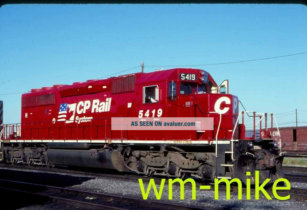 ROSTER 159 Canadian Pacific CP Rail Dual Flag SD40 - 2 5419 Slide ...