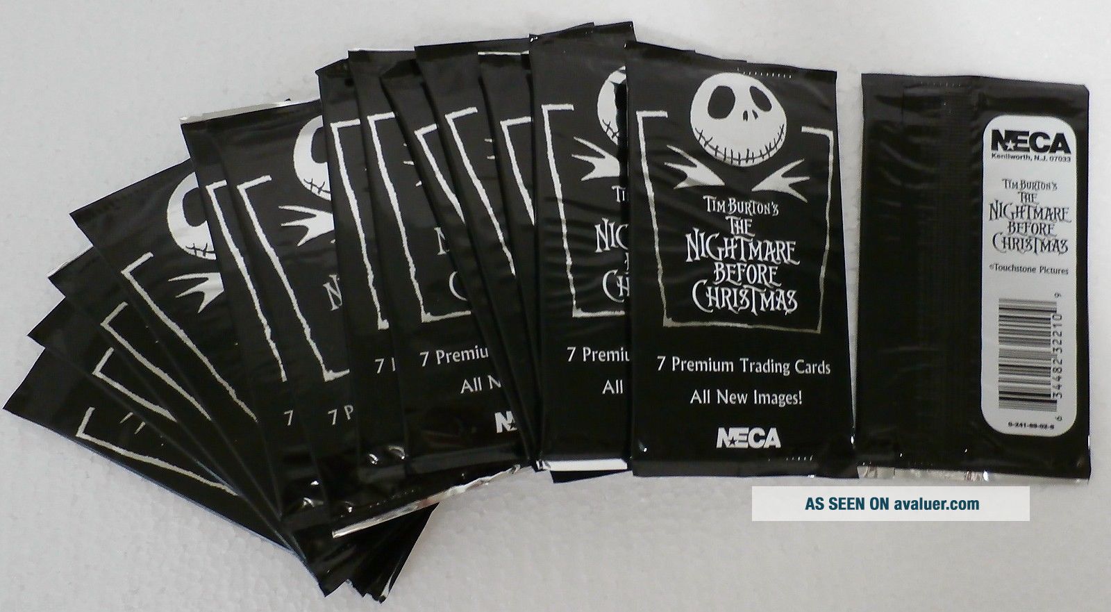 2001 NECA Nightmare Before Christmas Trading Cards 14 Packs 5020792