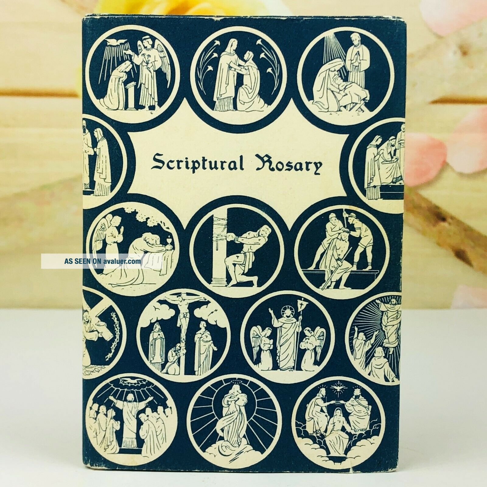 Scriptual Rosary Miniature Book 1976 Illustrated Modern Version Hail ...