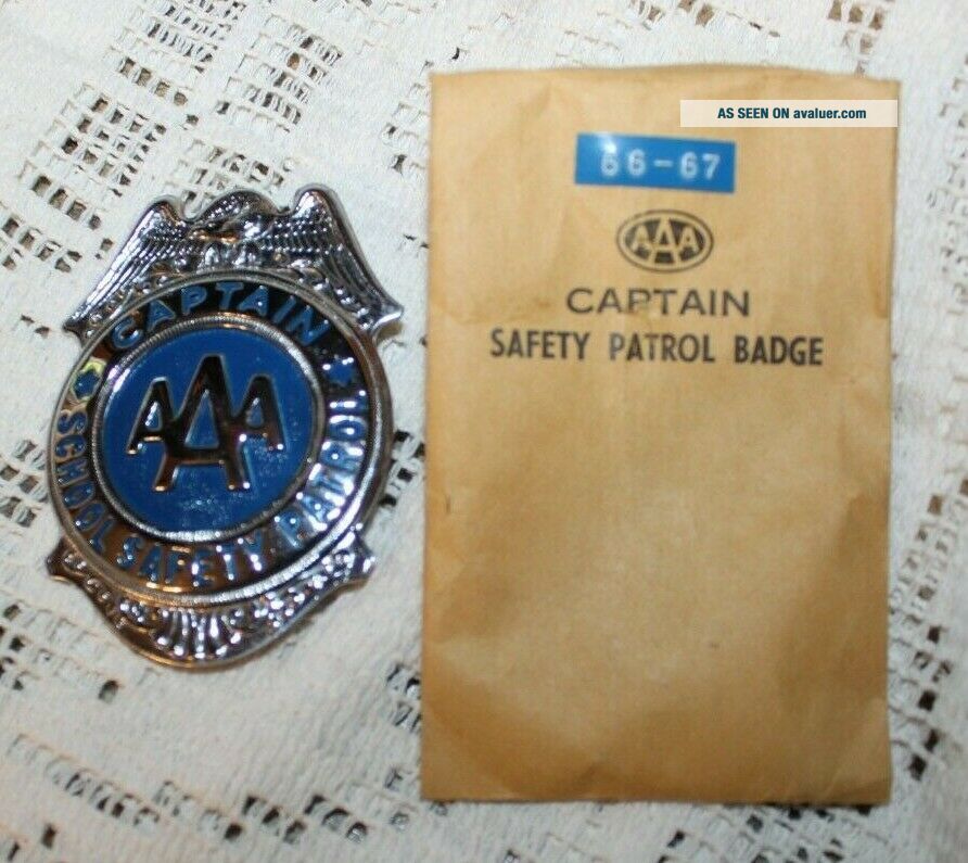 Vintage AAA PATROLMAN School Safety Patrol Badge | #5113512