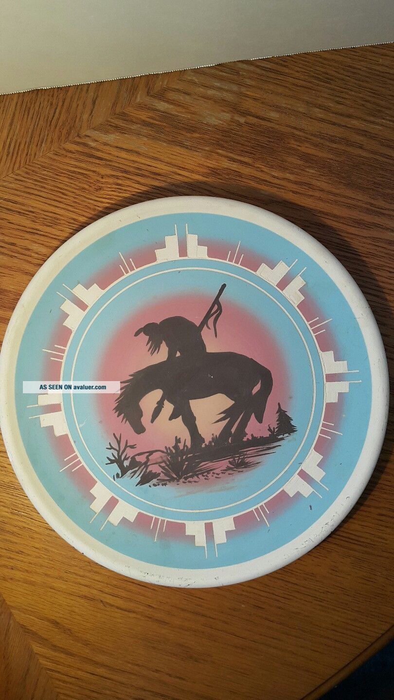 Native American Indian End Of The TrailSioux Pottery Plate Signed ...