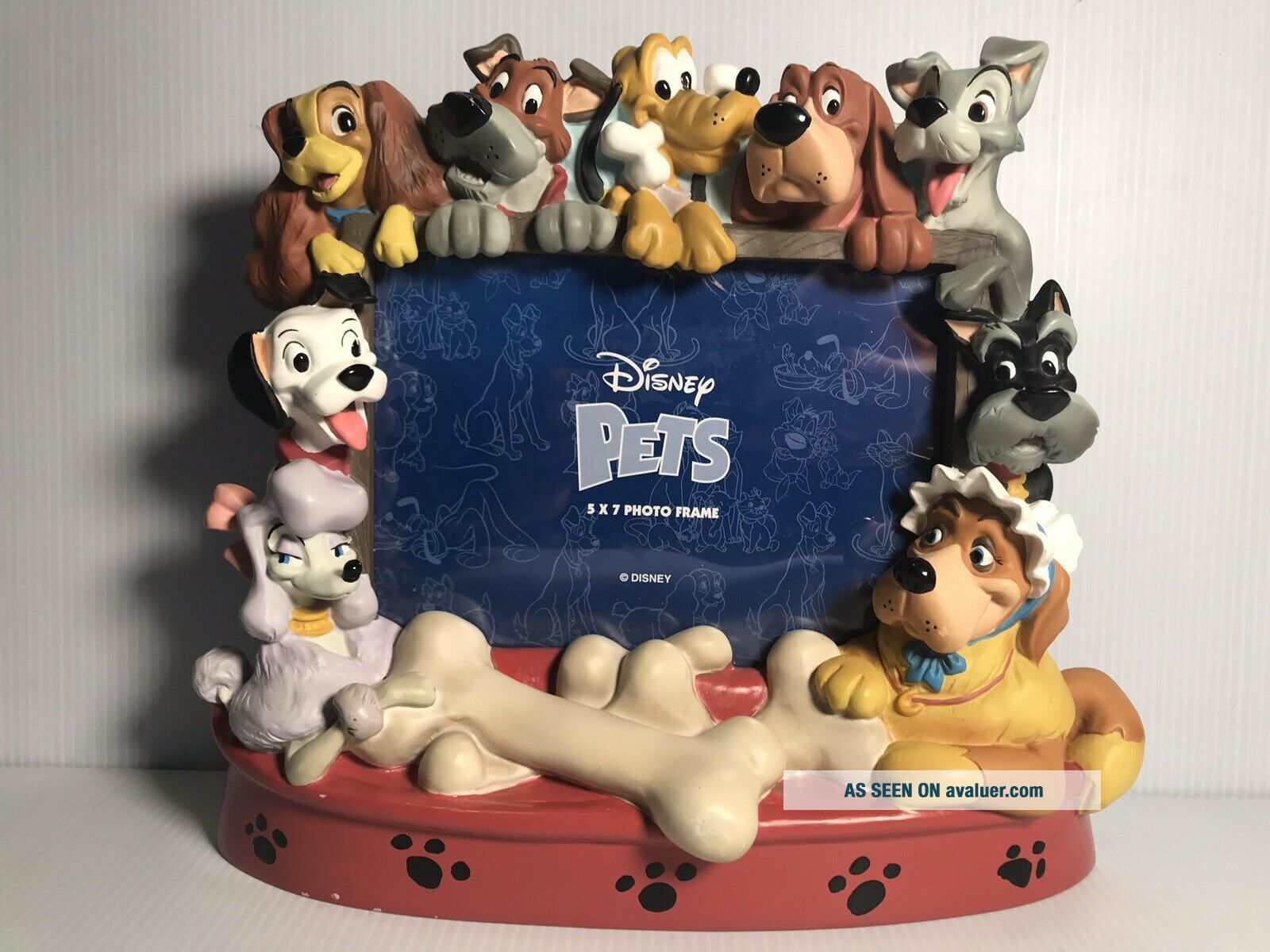 Disney Pets Dogs 3D Photo Frame Holds 5x7 Picture - Pluto Lady Tramp ...