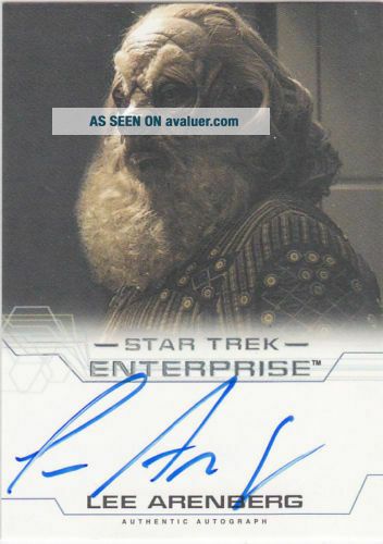 Star Trek Enterprise Season 4 Lee Arenberg Autograph Auto Card 5232313 star-trek-enterprise-season-4-lee-arenberg-autograph-auto-card-5232313