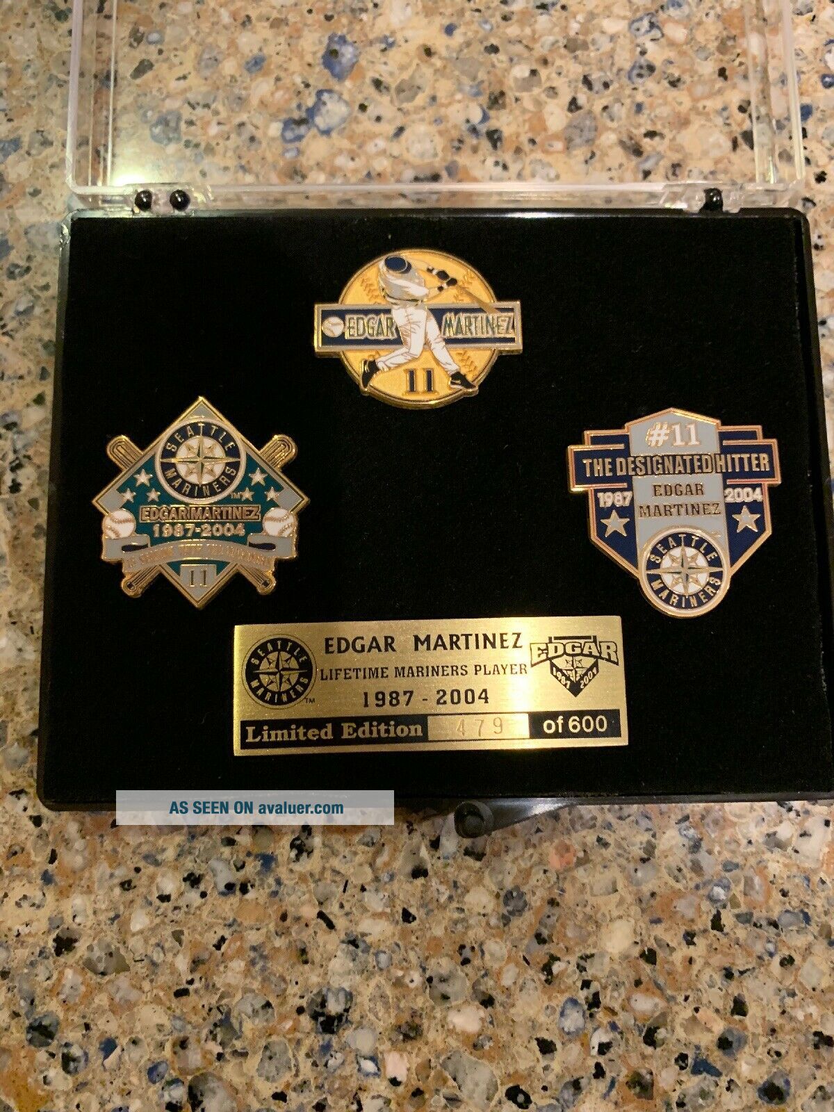 Edgar Martinez Seattle Mariners Limited Edition Pin Set - 2004 | #5440646