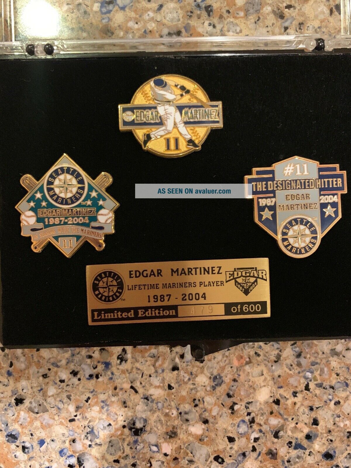 Edgar Martinez Seattle Mariners Limited Edition Pin Set - 2004 | #5440646