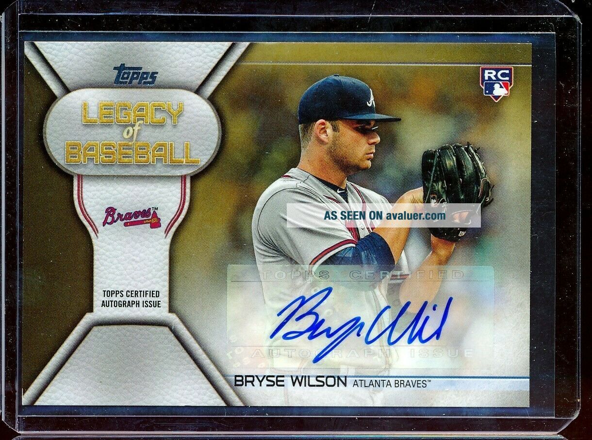 2019 Topps Series 2 Legacy Of Baseball Bryse Wilson RC Rookie Auto 1/50 ...