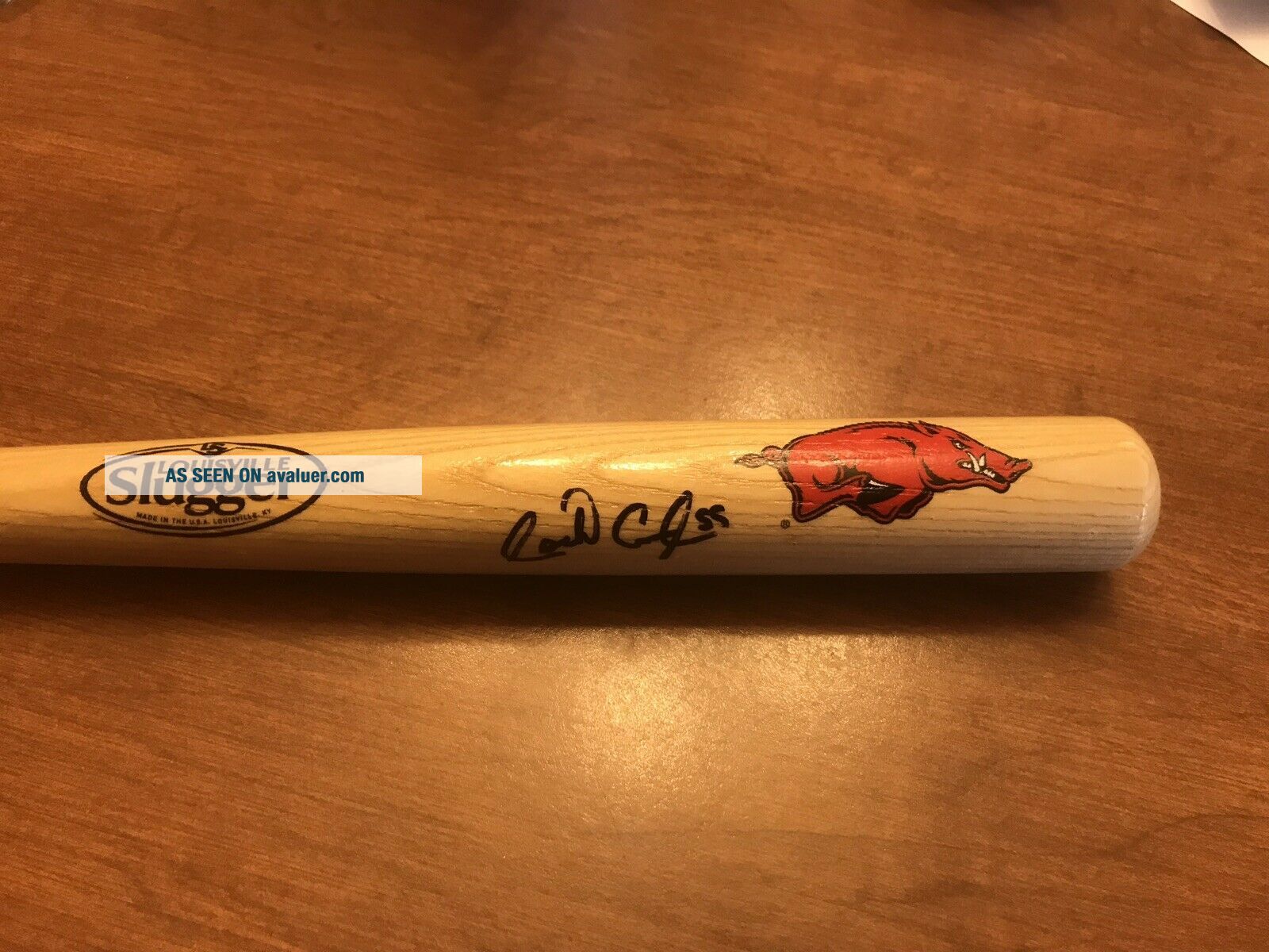 2019 Arkansas Razorbacks Mini Bat Signed By Isaiah Campbell NCAA ...