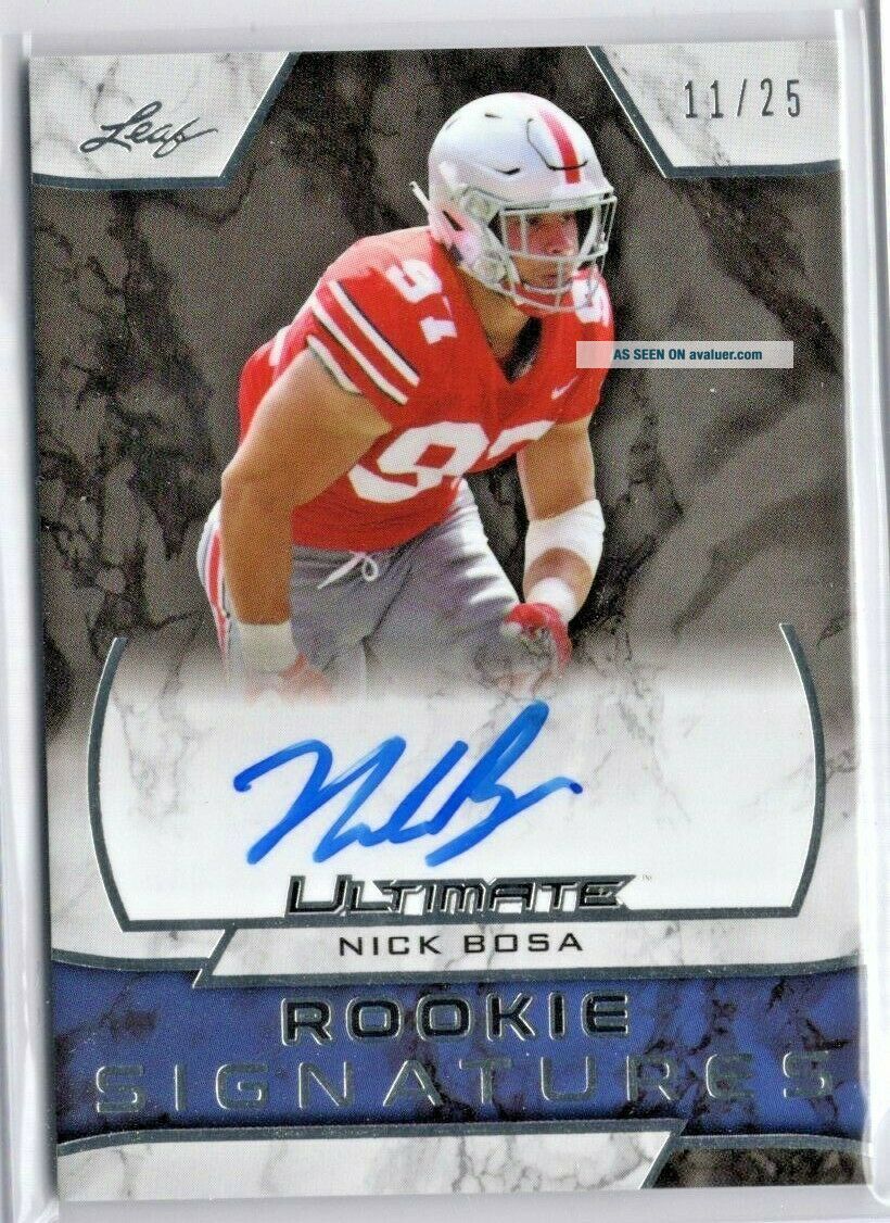 Nick Bosa Rookie Card - 2019 Panini The National VIP Silver Chrome