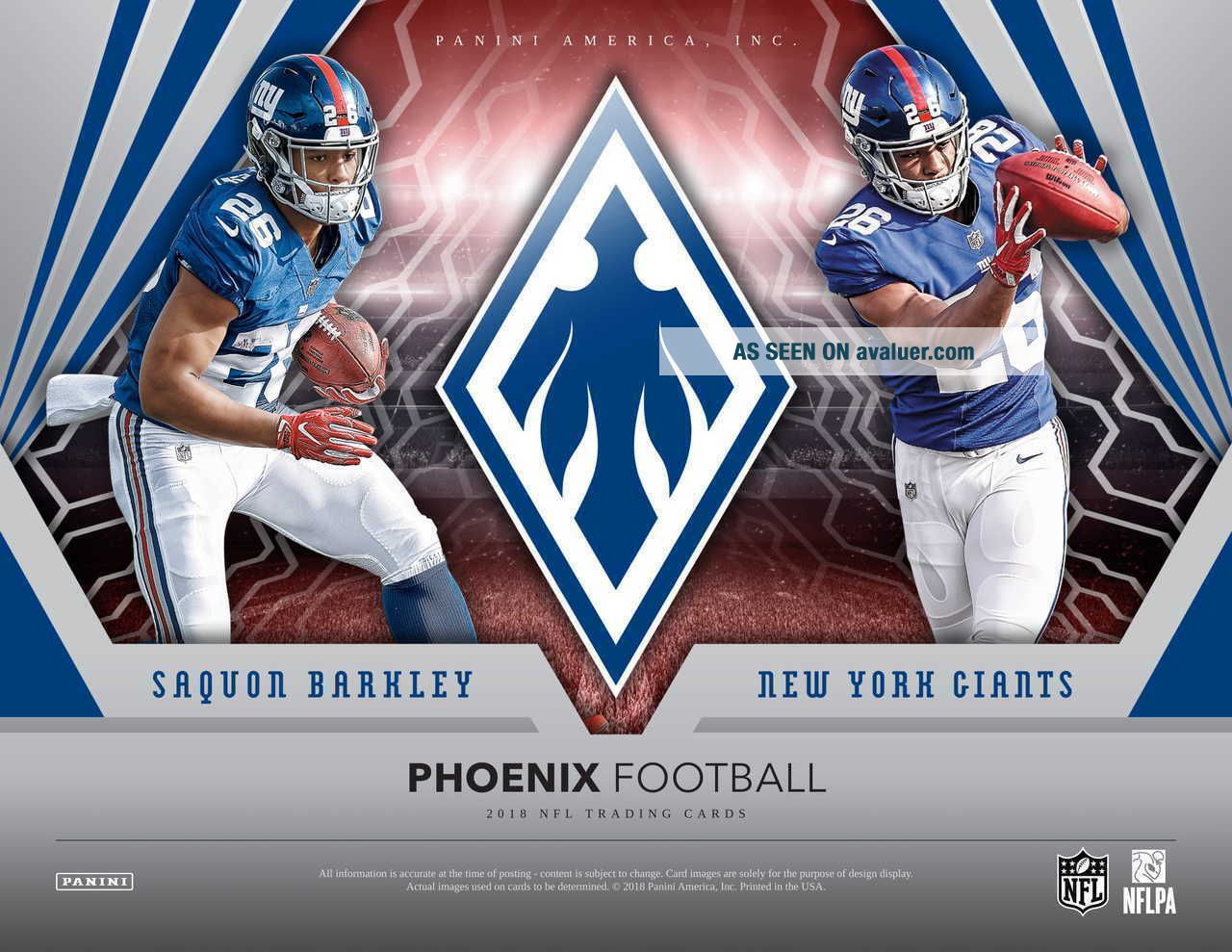 Football Inner ORLEANS SAINTS 2018 PANINI PHOENIX FOOTBALL 4 BOX HALF INNER CASE BREAK ...