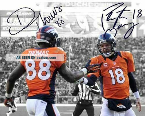 Peyton Manning Demaryius Thomas Denver Broncos Signed Photo Autograph ...