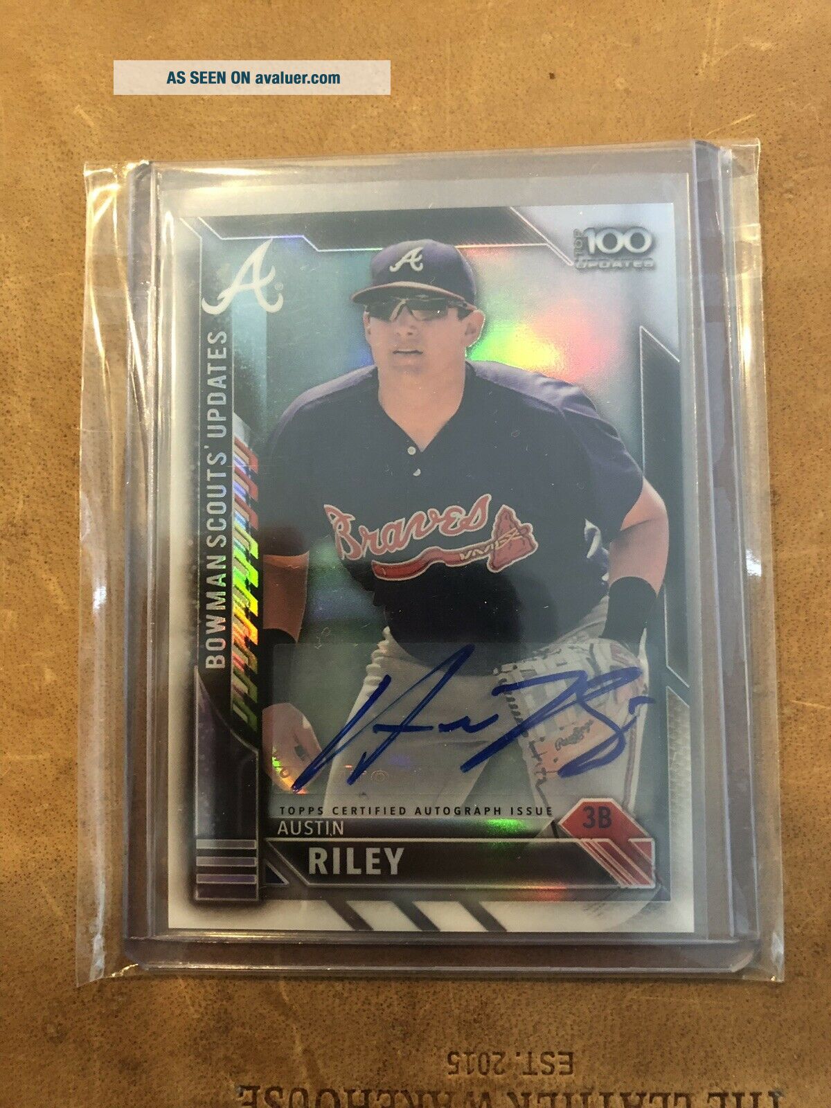 Charles Riley 2016 Bowman Chrome Austin Riley RC Rookie Auto Autograph Top 100 | #6341419