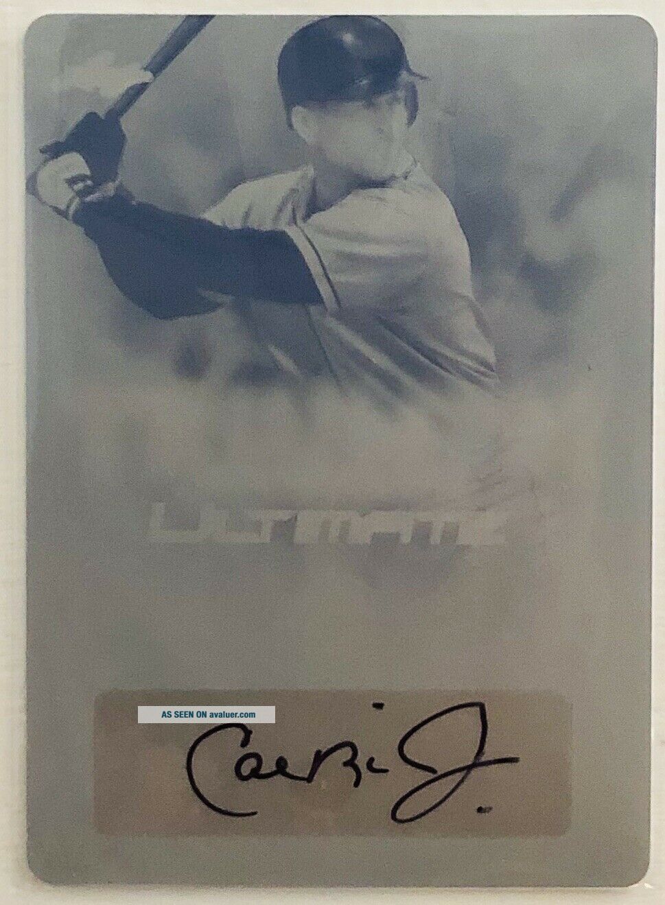 Cal Ripken Jr. 1/1 2019 Leaf Ultimate Sports Triumph Printing Plate ...