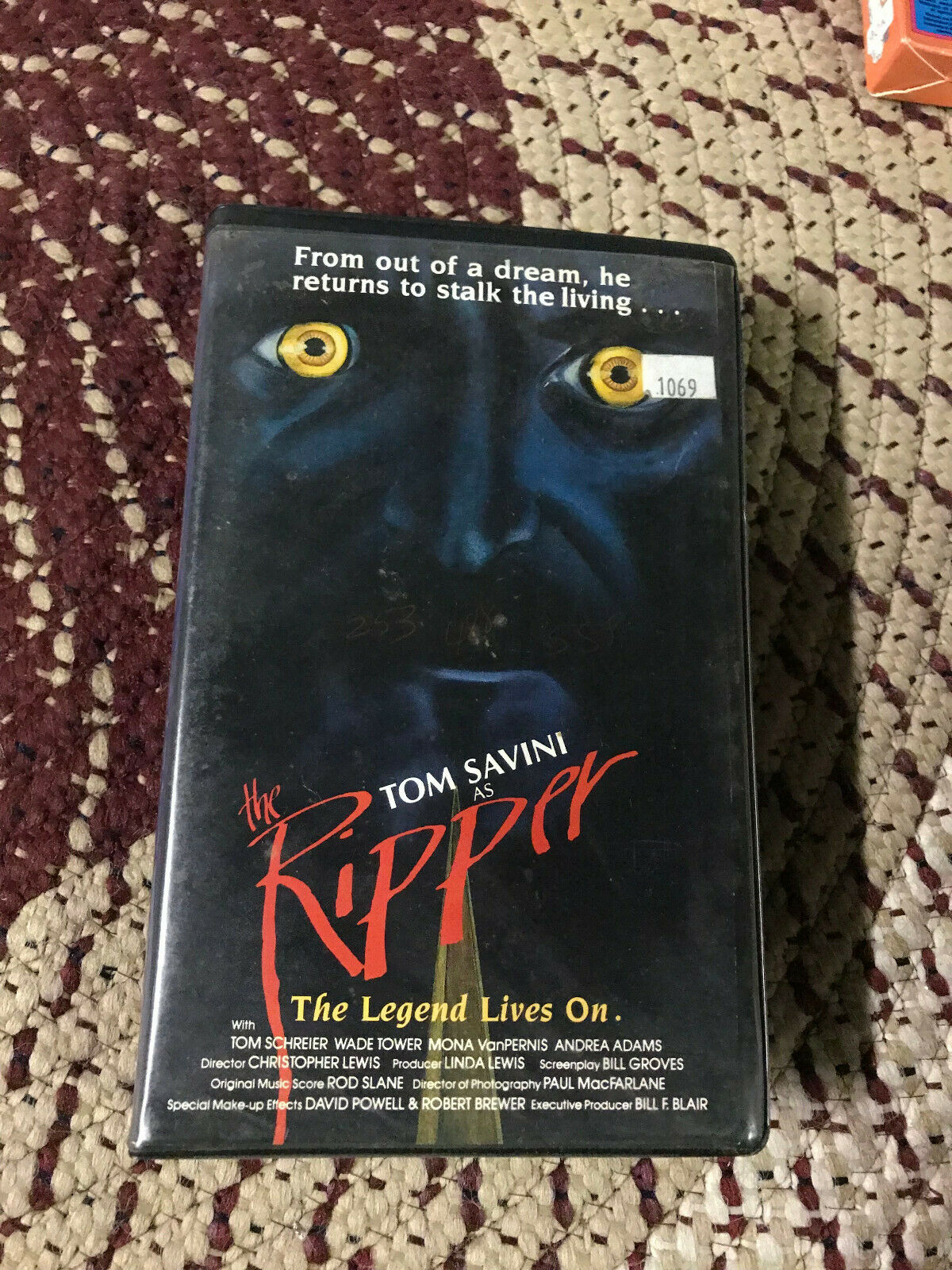 THE RIPPER HORROR SOV SLASHER VHS OOP RARE BIG BOX SLIP | #19606169