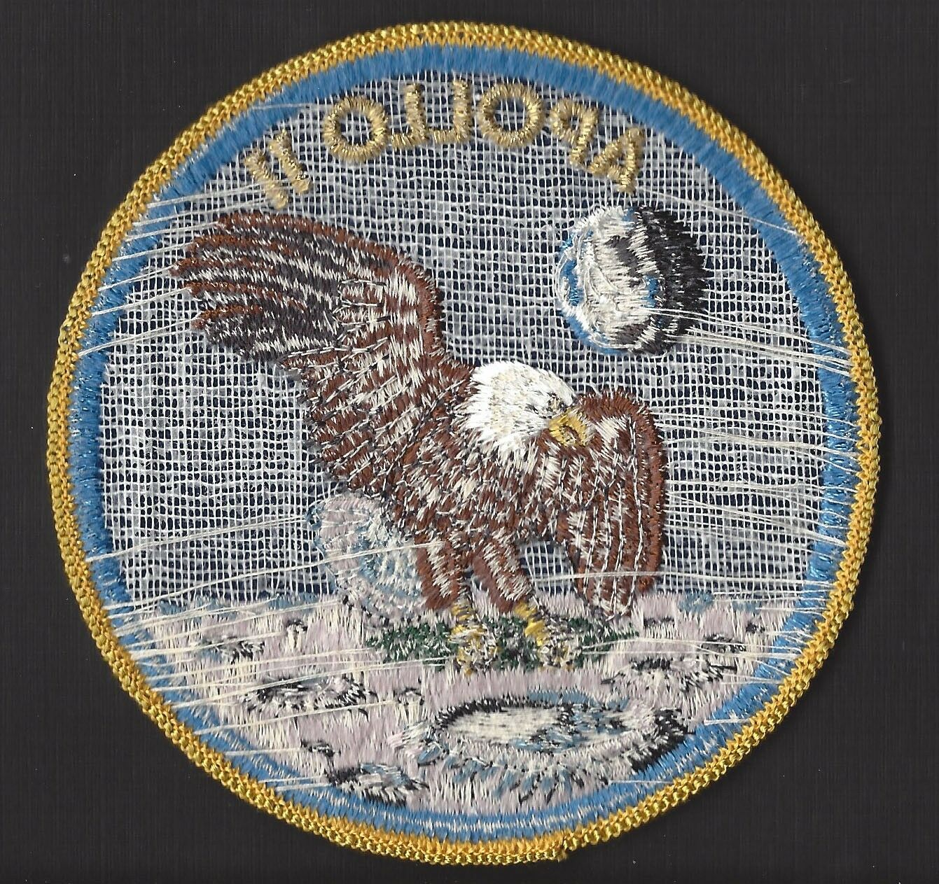 RARE APOLLO 11 LION BROTHERS VINTAGE NASA CLOTH BACK SPACE PATCH ...