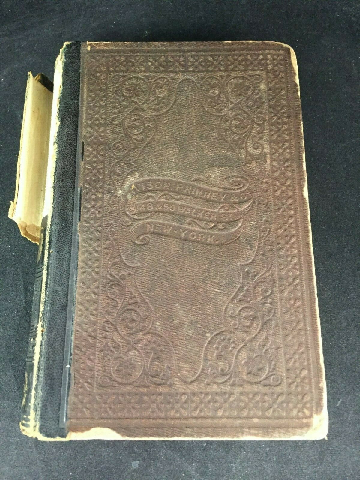 HISTORY OF THE UNITED STATES 1853 - 1863 Antique Book 156 Years Old ...