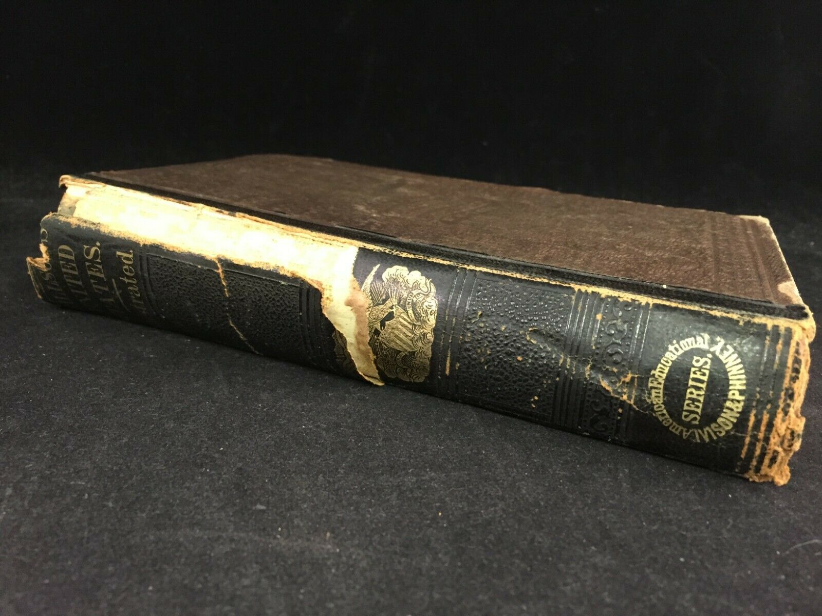 HISTORY OF THE UNITED STATES 1853 - 1863 Antique Book 156 Years Old ...