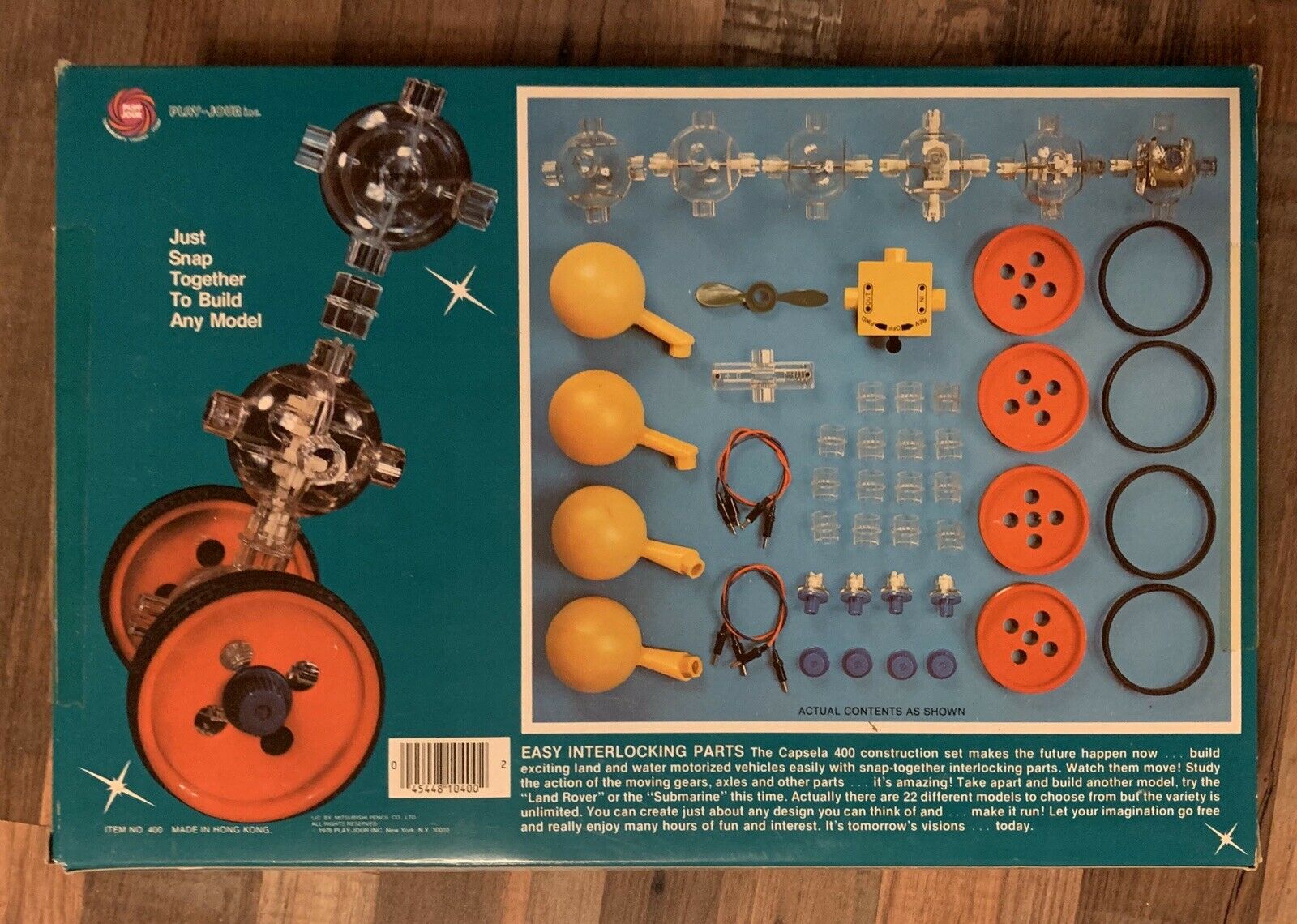 Contuction Sign Vintage CAPSELA 400 Motorized Construction Set 1978 COMPLETE | #19828620