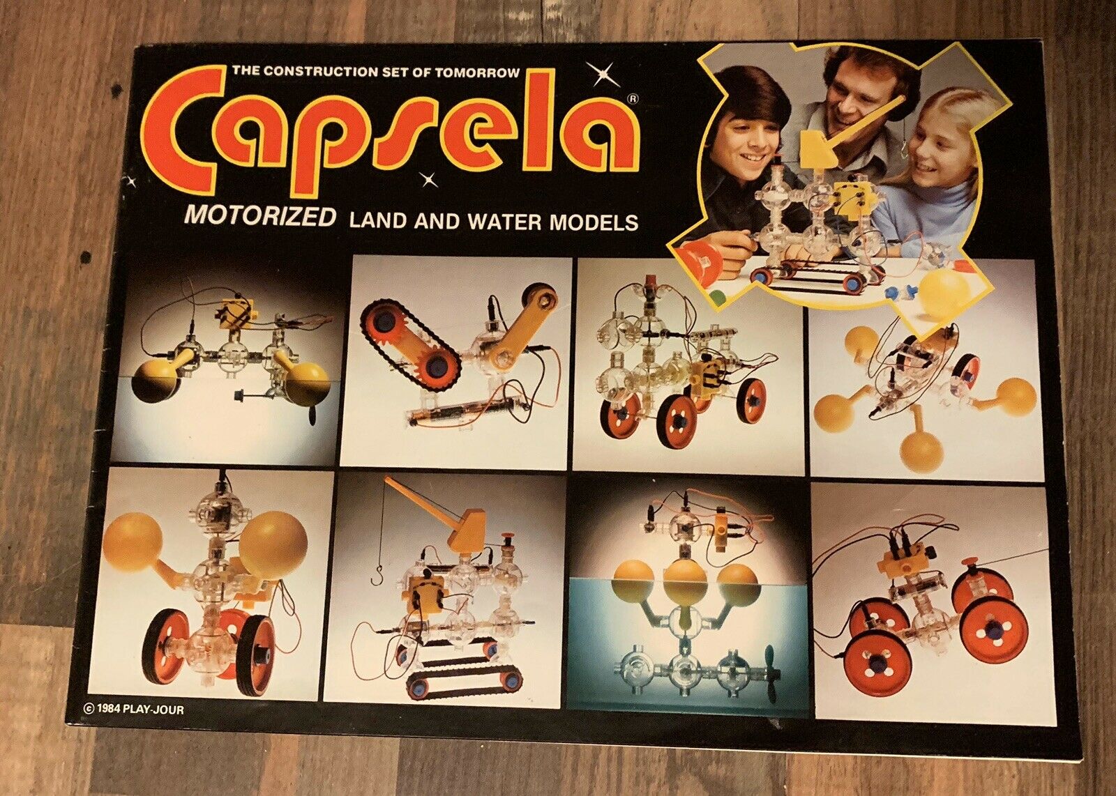 Contuction Sign Vintage CAPSELA 400 Motorized Construction Set 1978 COMPLETE | #19828620