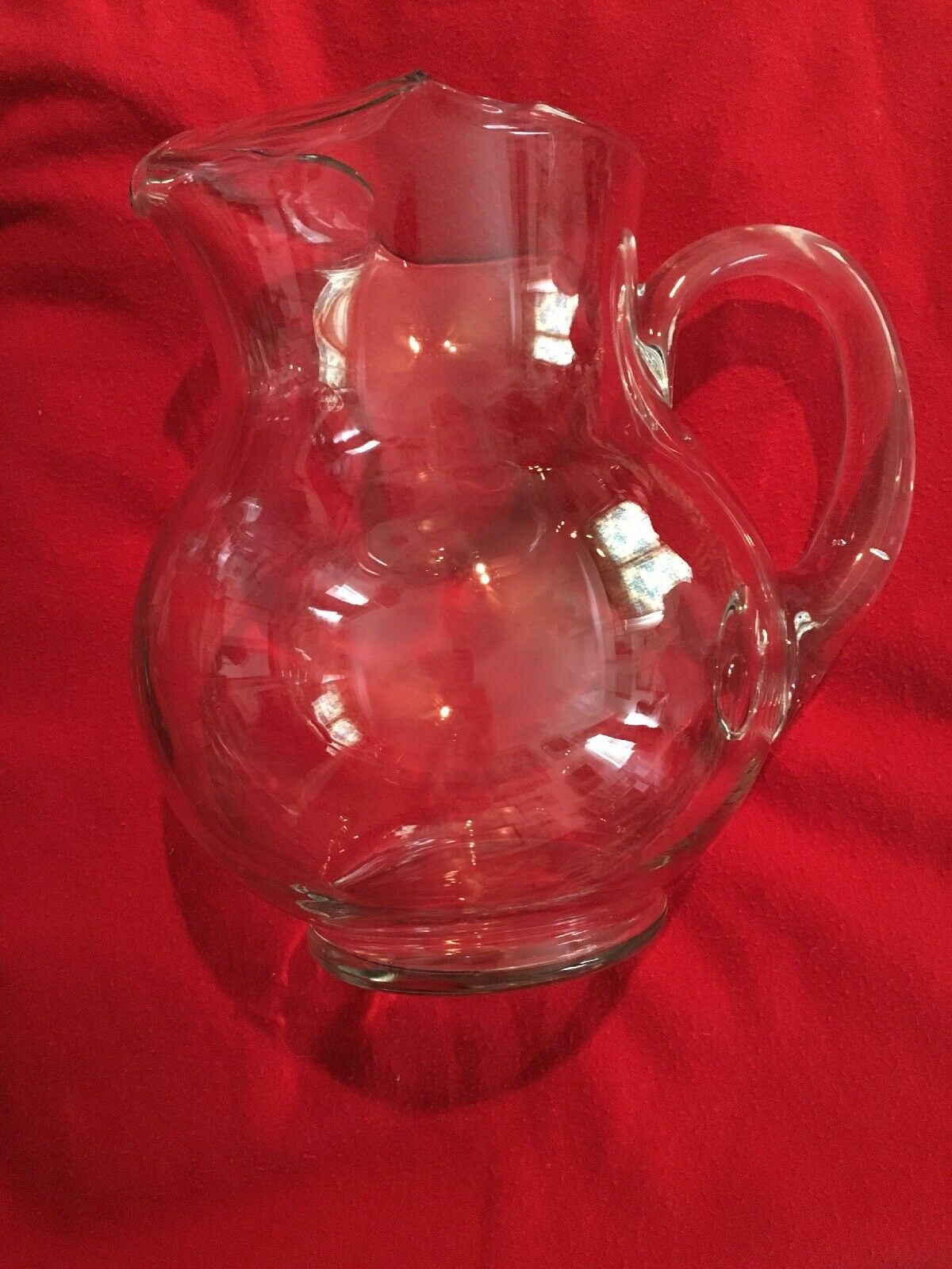Antique Clear Glass Water Pitcher. Truly Piece Looks To Be 1/2 Gallon ...