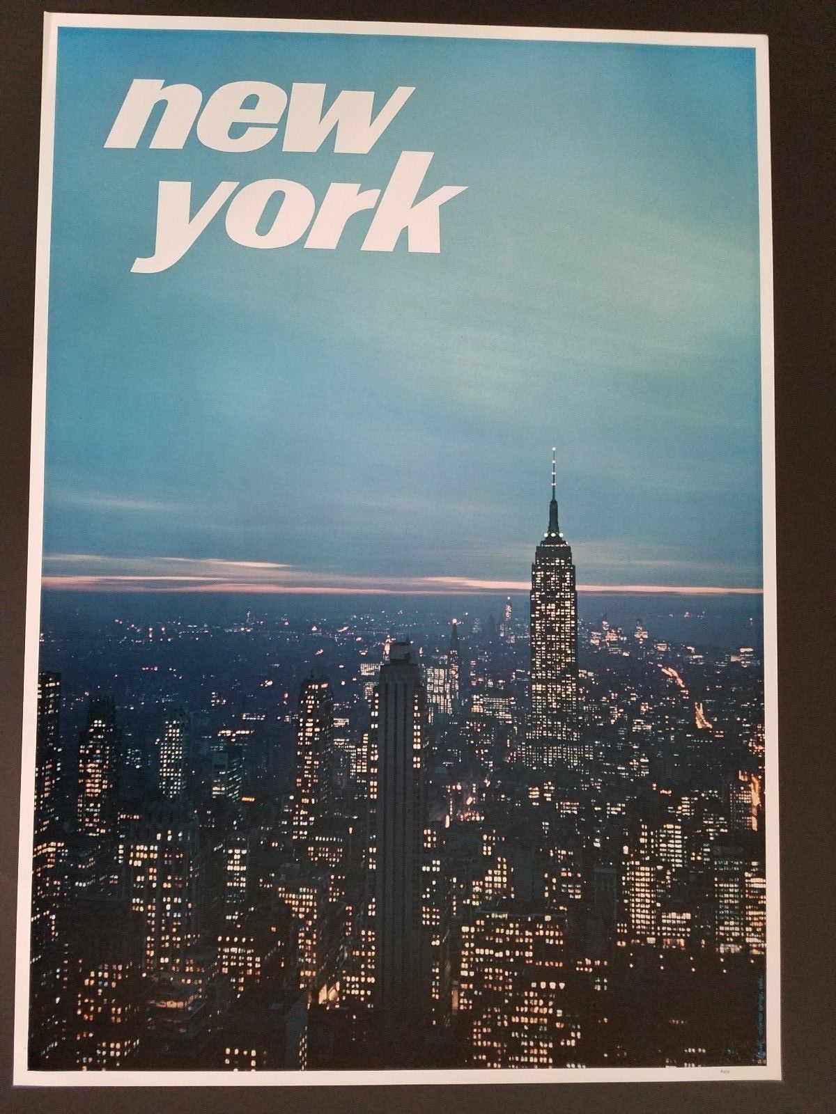 1960 ' S YORK CITY USA TRAVEL POSTER VINTAGE NY EMPIRE STATE BUILDING ...