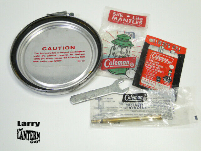 Lantern Accessory Vintage Coleman Lantern Accessory 200A Safe With NOS Mantles NOS ...