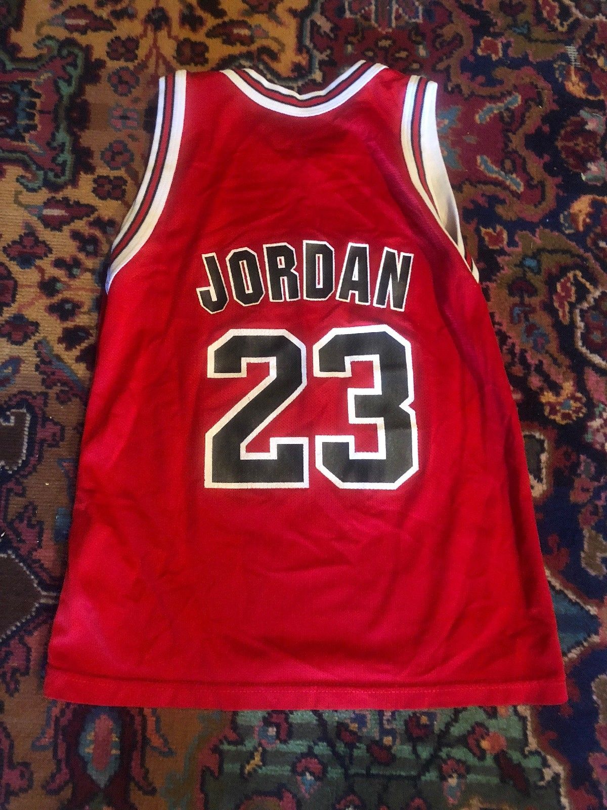 VTG Champion Chicago Bulls Michael Jordan NBA Jersey Youth Kids SZ M vtg-champion-chicago-bulls-michael-jordan-nba-jersey-youth-kids-sz-m